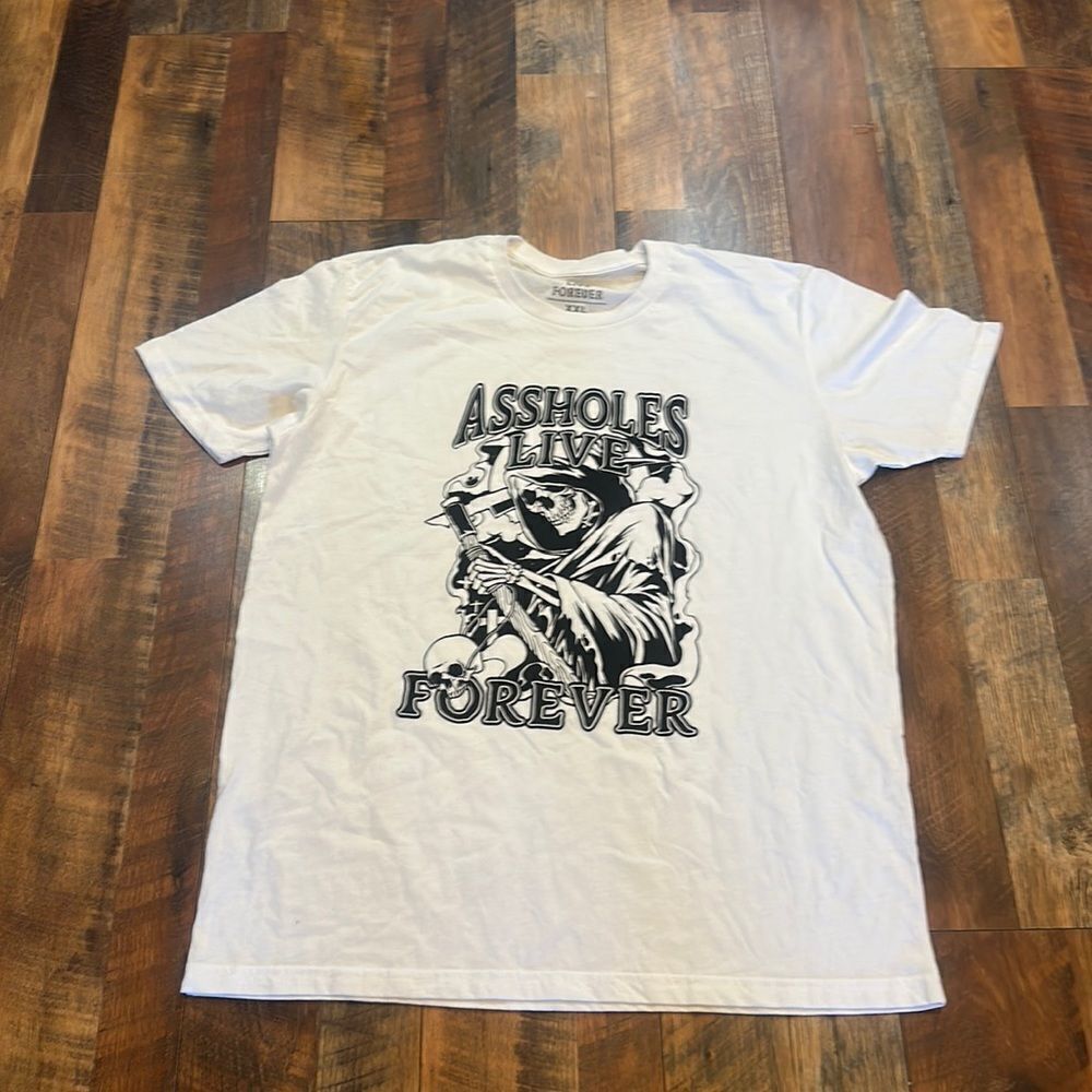 Assholes live forever T-shirt XXL (3537) NWOT